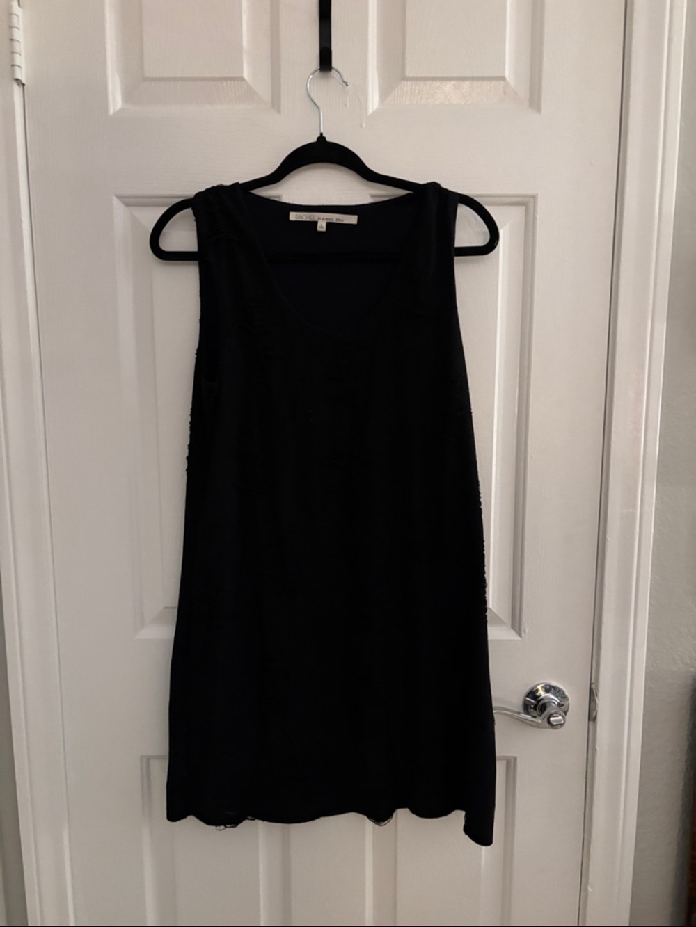 RACHEL Rachel Roy Black Scoop Neck Dress